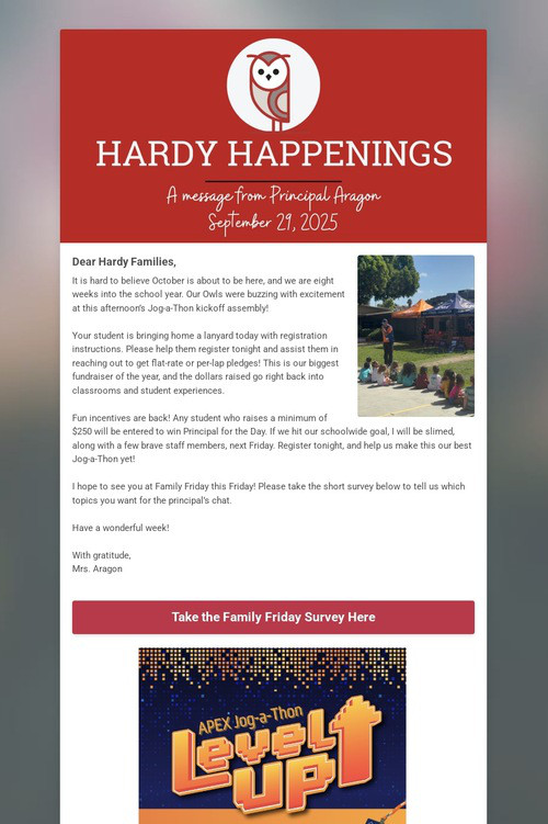 Hardy Happenings