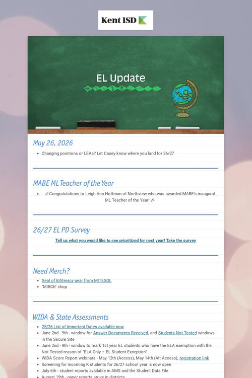 EL Update