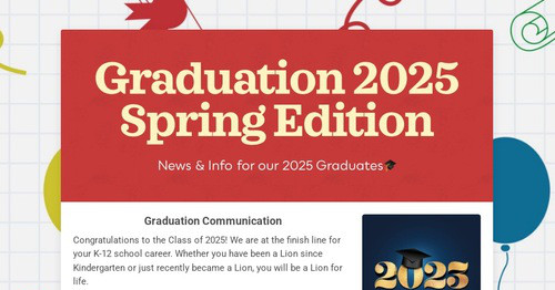 Graduation 2025 Spring Edition