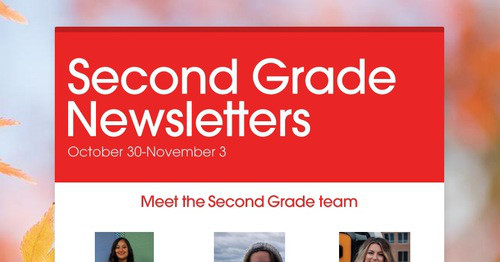 Second Grade Newsletters