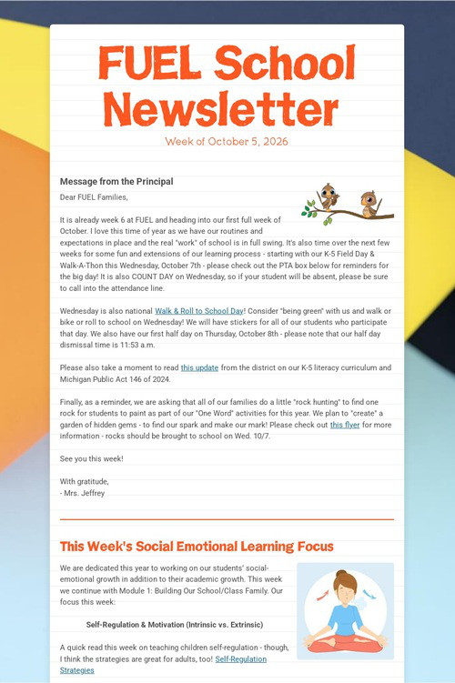 FUEL School Newsletter