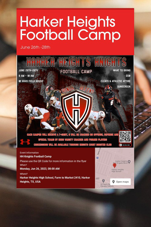 Harker Heights Football Camp