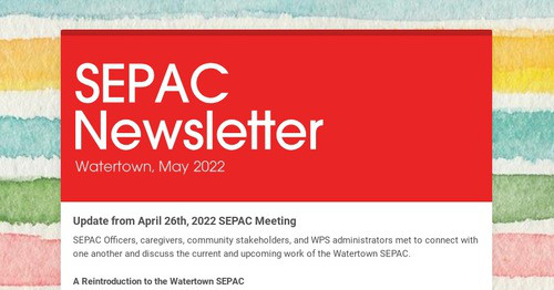 SEPAC Newsletter