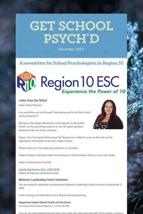 Get School Psych'd