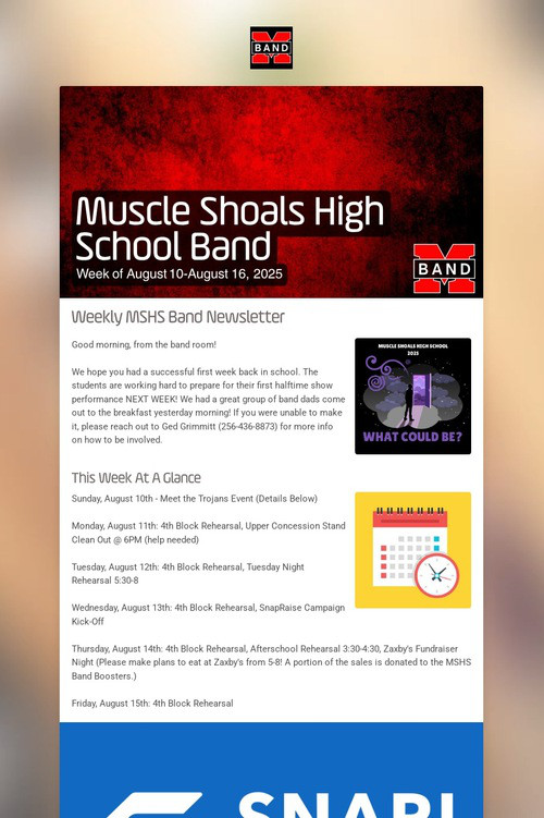 Muscle Shoals High School Band