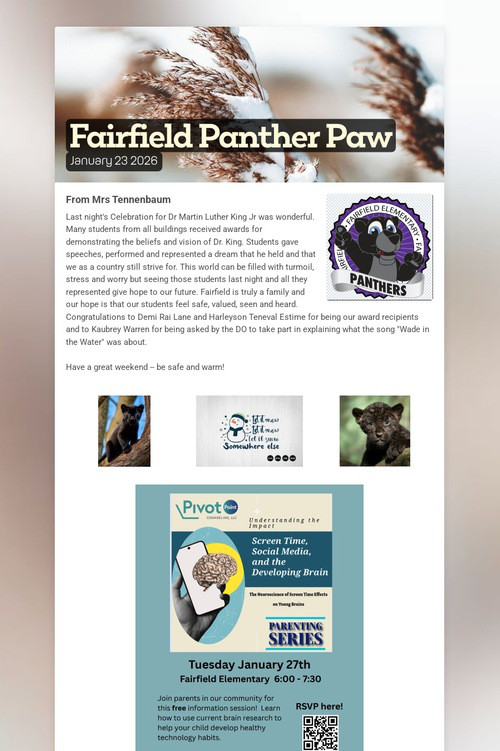 Fairfield Panther Paw