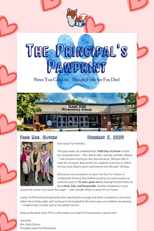 The Principal's Pawprint