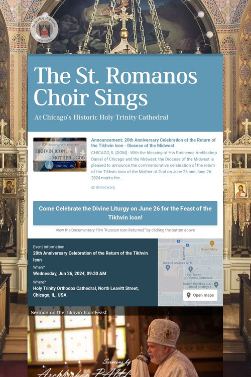The St. Romanos Choir Sings