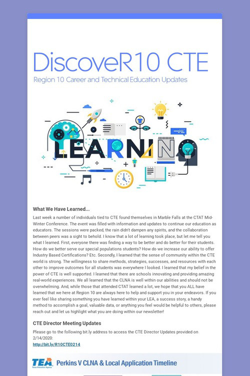 DiscoveR10 CTE