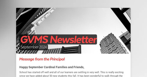 GVMS Newsletter