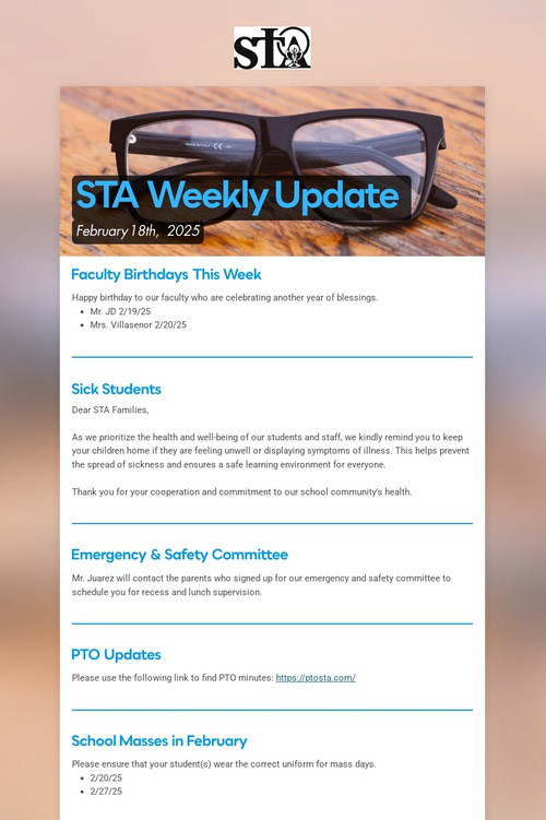 STA Weekly Update