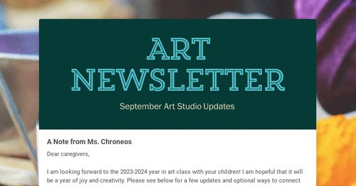 Art Newsletter
