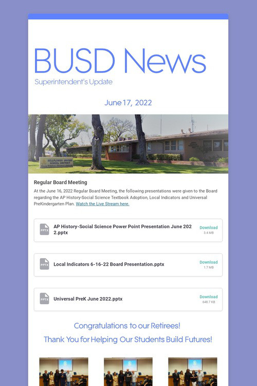 BUSD News