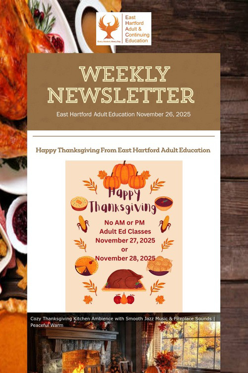 Weekly Newsletter
