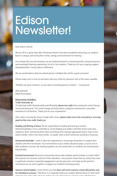 Edison Newsletter!