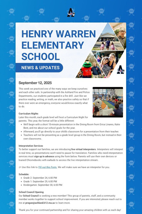 Warren School Weekly Update