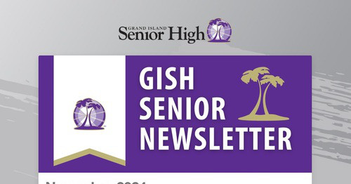 GISH Senior Newsletter: November