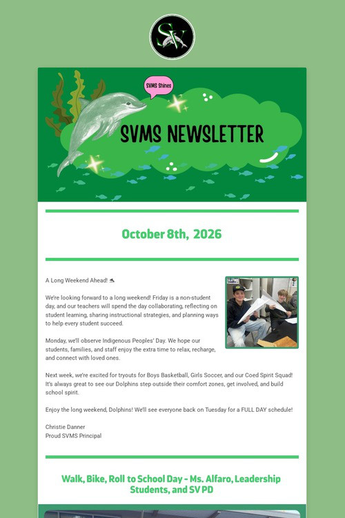 SVMS Newsletter