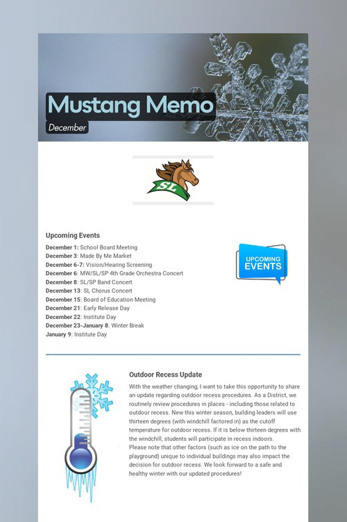 Mustang Memo