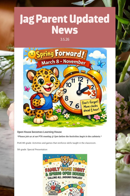 Jag Parent Updated News
