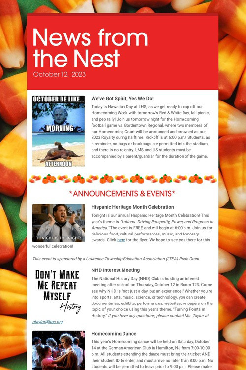 News from the Nest