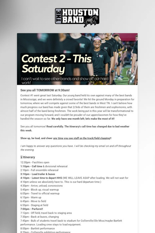 Contest 2 - This Saturday
