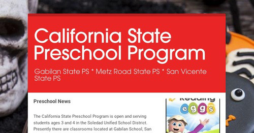 California State Preschool Program