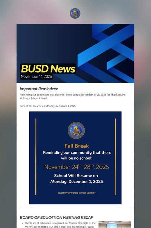 BUSD News