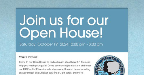 Join us for our Open House!