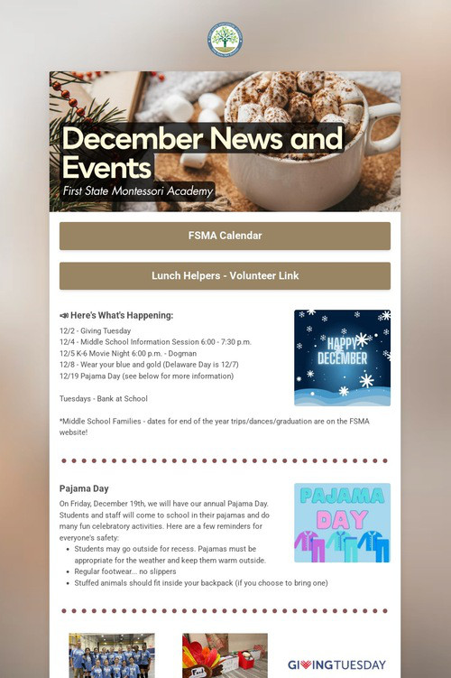 December News and Events
