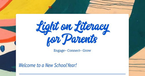 Light on Literacy for Parents