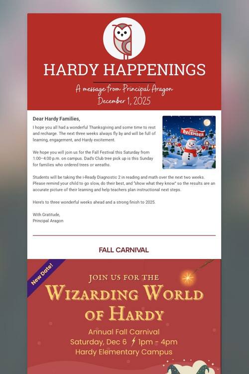 Hardy Happenings