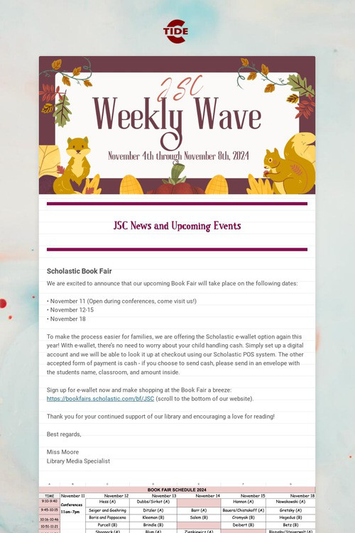 JSC Weekly Wave
