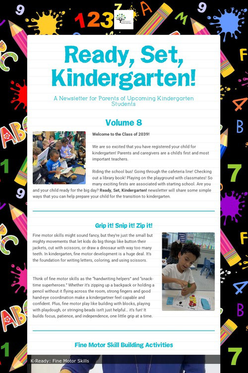 Ready, Set, Kindergarten!