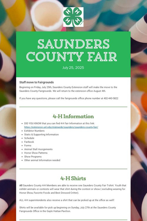 Saunders County Fair