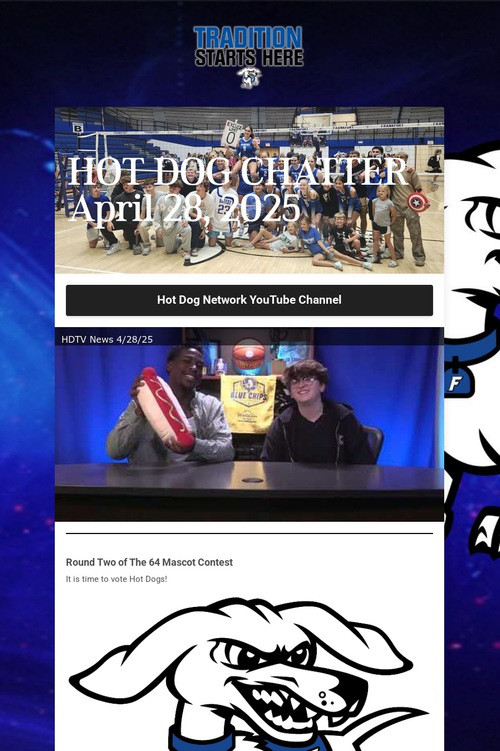 HOT DOG CHATTER April 28, 2025