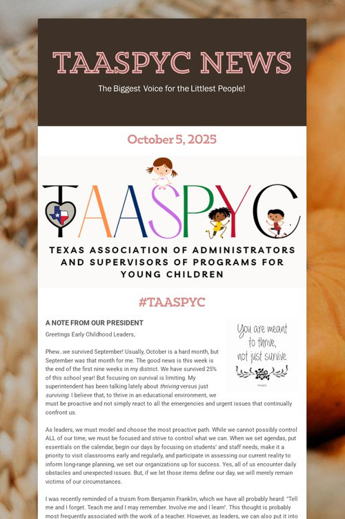 TAASPYC News