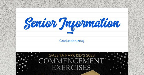 Senior Information -