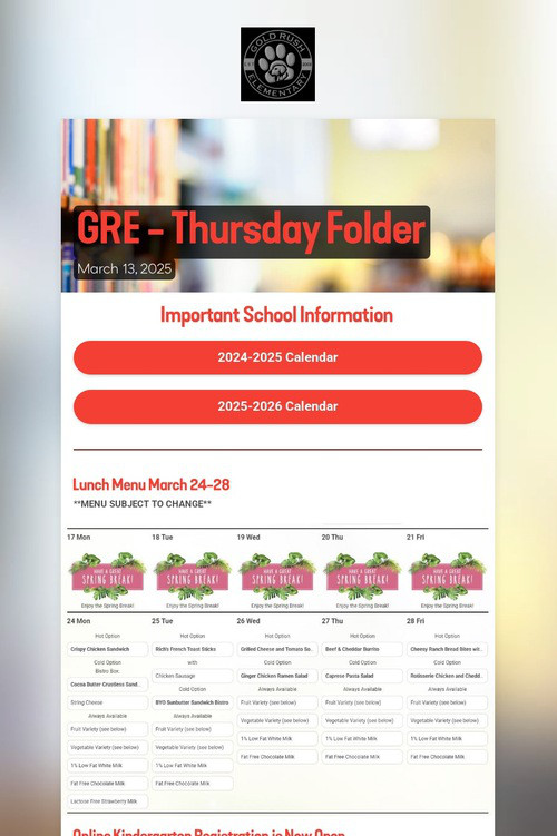 GRE - Thursday Folder