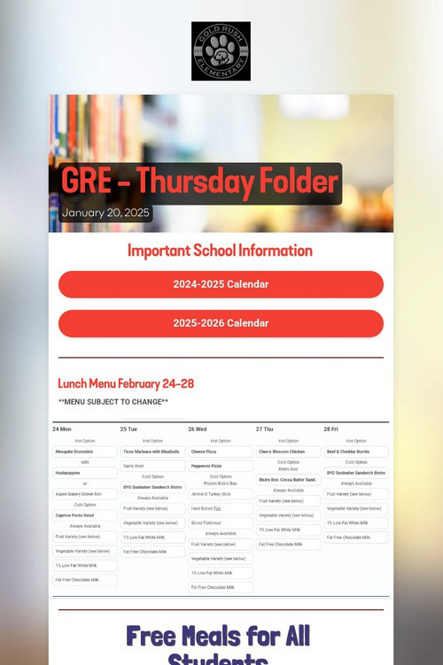 GRE - Thursday Folder