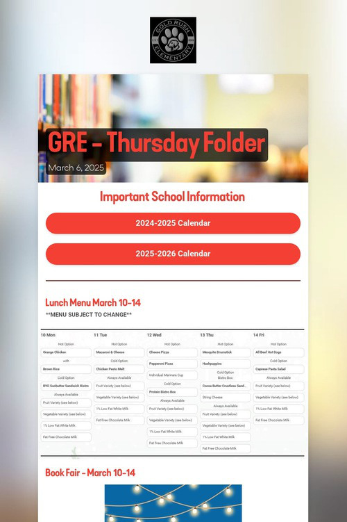 GRE - Thursday Folder