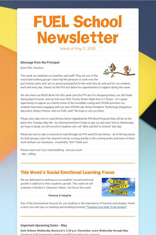 FUEL School Newsletter