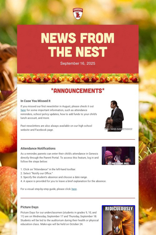News from the Nest