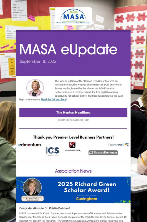 MASA eUpdate