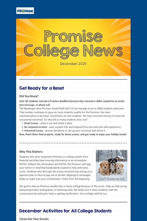 Promise College News