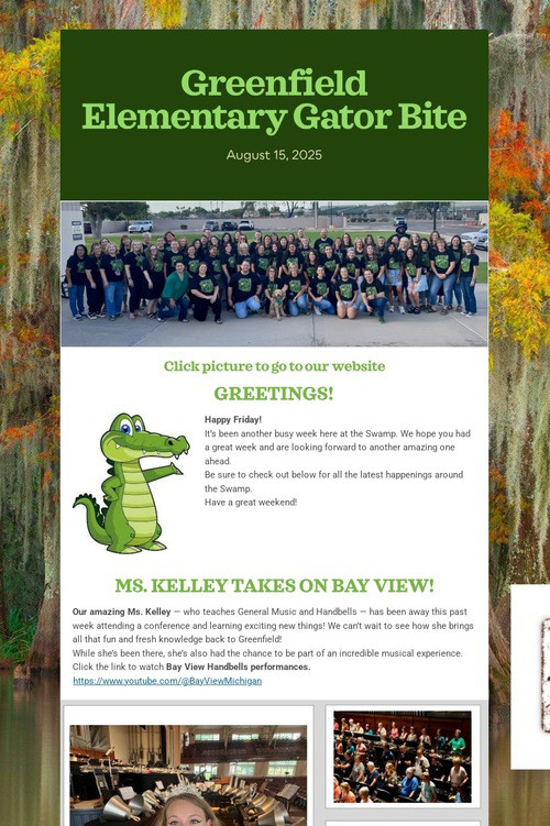 Greenfield Elementary Gator Bite