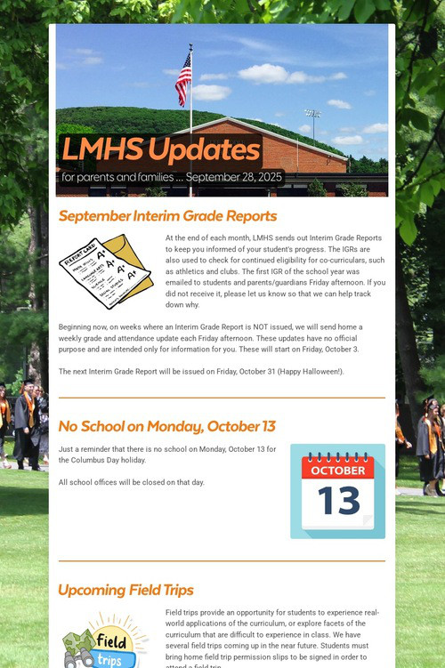 LMHS Updates