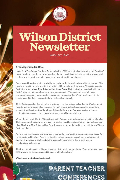Wilson District Newsletter