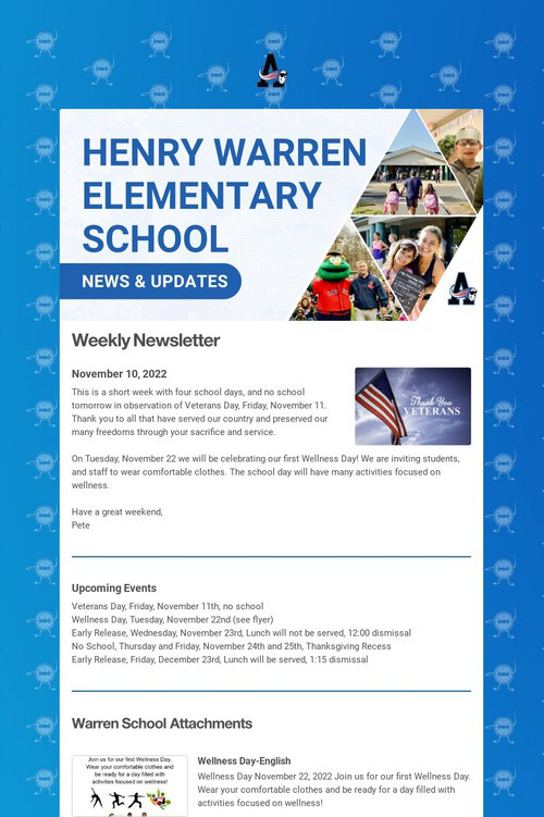 Warren Weekly Update