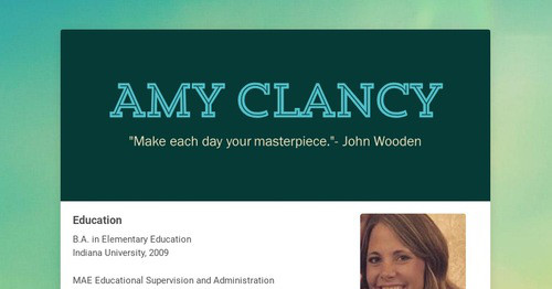 Amy Clancy | Smore Newsletters